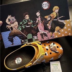 NEW Demon Slayer X Crocs Zenitsu Classic All-Terrain Clog Men's Size 9 IN HAND